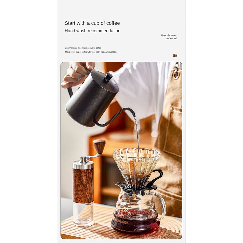 Handgebrühtes Kaffeeset, Kaffeezubehör, Kaffeekocher, tragbarer Schwanenhals, Wasserkocher, Camping, -Werkzeuge