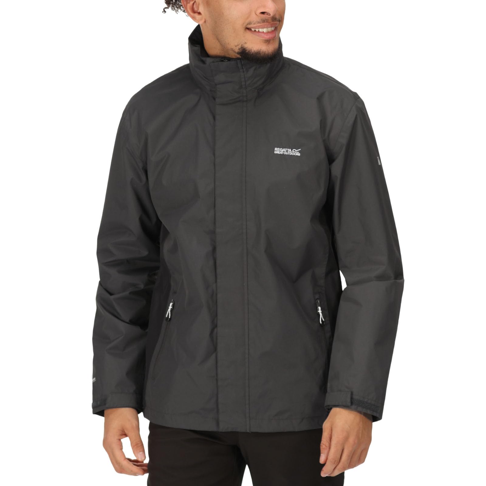 Regatta Matt Chaqueta Impermeable Ligera con Capucha Oculta, Hombre
