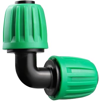 Gardrip Drip Irrigation 1/2" Elbow Fittings1/2 Inch Drip Line Lock Barbed 90 Degree Elbow Connectors for Drip Irrigation Tubing 1/2" ID x 0.640" OD Anti-Drop Drip Irrigation Parts 12 Pieces