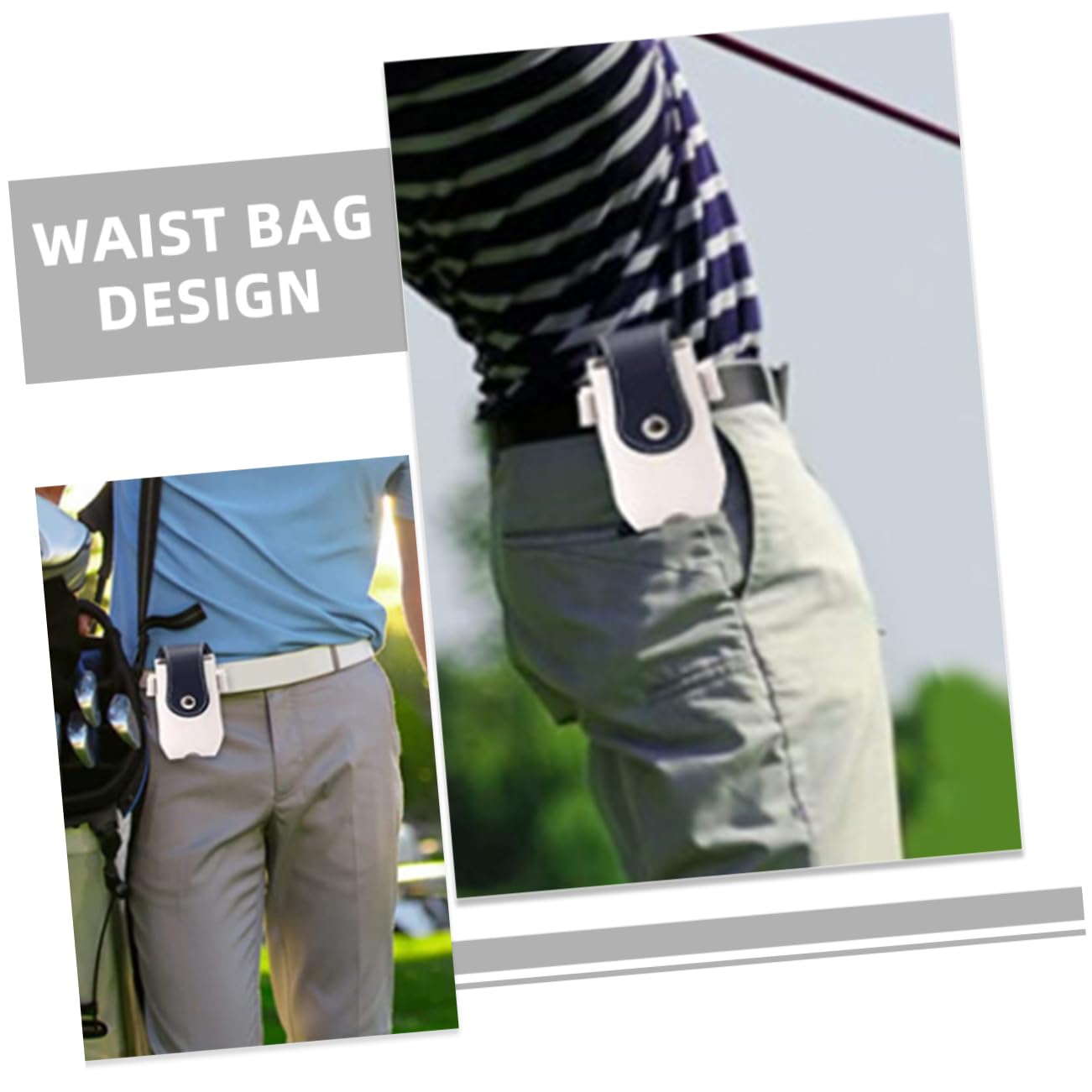 Borsa da Golf 2 Pezzi Custodia Porta Pallina Porta Tee Portatile