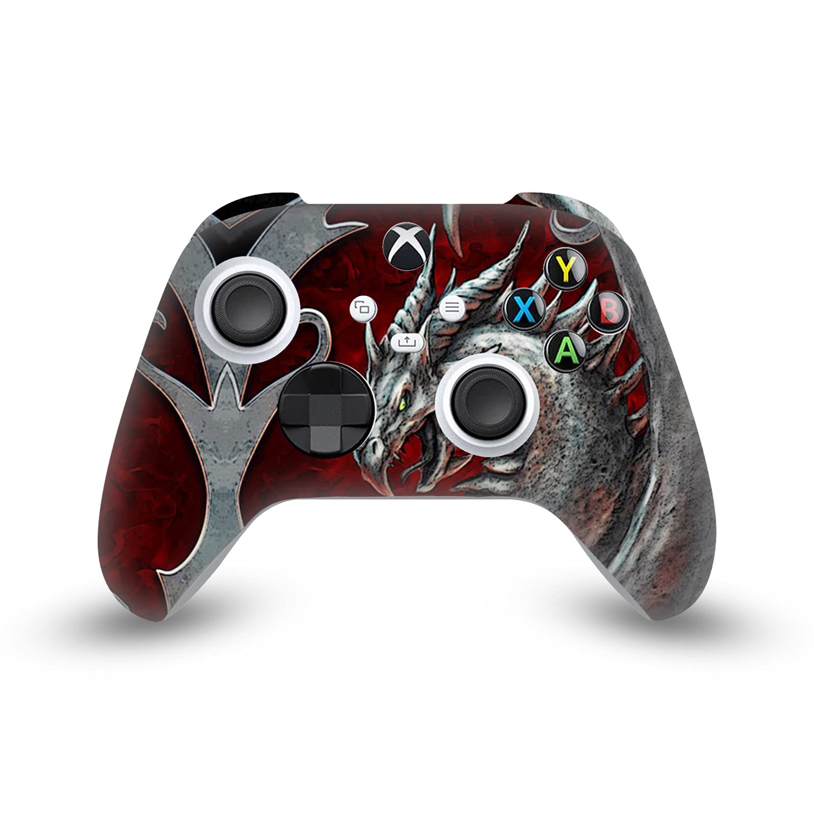 Head Case Designs Sous Licence Officielle Christos Karapanos Talisman En Argent Mix Art Enveloppement De Console De Jeu Et Skins Pour Manette De Jeu Ensemble compatible avec Xbox Series X