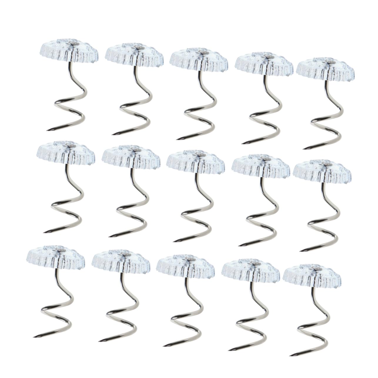 Mikinona Twisted Pins 60pcs Upholstery Tacks for Sofa Head Pin for Upholstery Stainless Steel Bedskirt