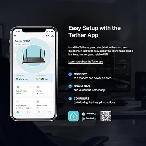Miniatura 9 de TP-Link Router Archer BE230 de doble banda BE3600 Wi-Fi 7  4-Stream  2 puertos 2.5G + 3 × 1G, USB 3.0, 2.0 GHz Quad Core, 4 antenas  VPN, EasyMesh,