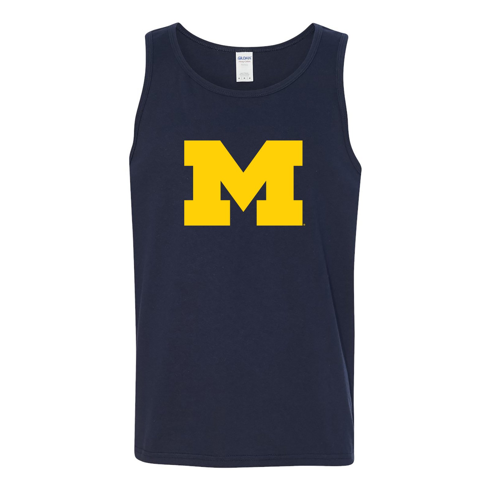 UGP Campus Apparel - AT02 - Michigan Wolverines Primary Logo Tank TOP - 3X-Large - Navy