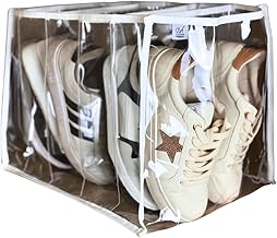 1 Colmeia Organizadora Para Tênis Lençol Toalhas King Blusas Bolsas - Acabamento Reforçado em Tecido Branco - XG 40x30x30 - Plástico Grosso - Organizador de Closet