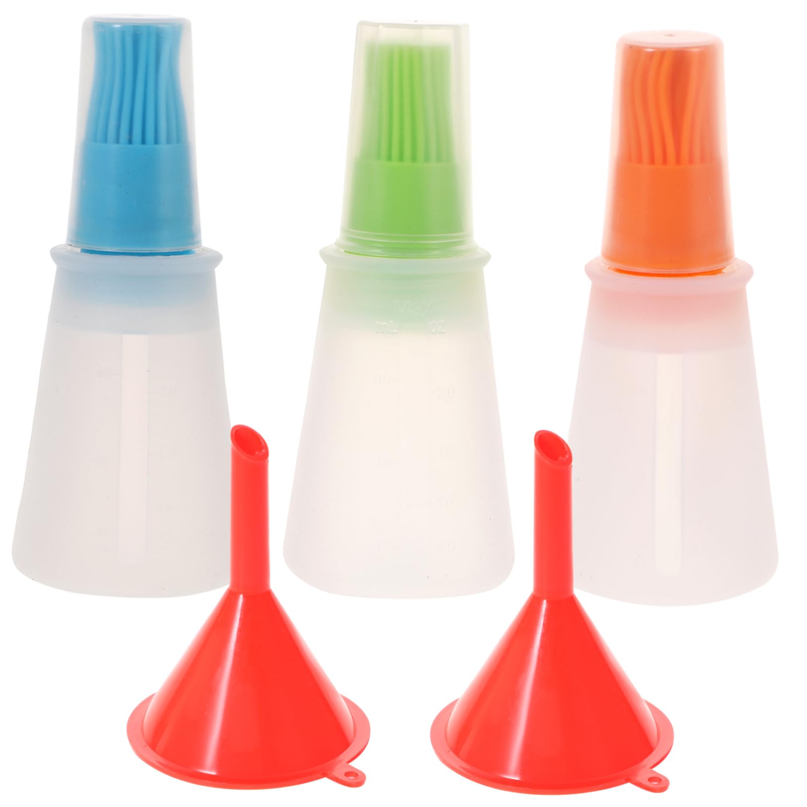 OUNONA Oil Bottle Brush Basting Brush Set Easy to Clean Kitchen Supply Random Color