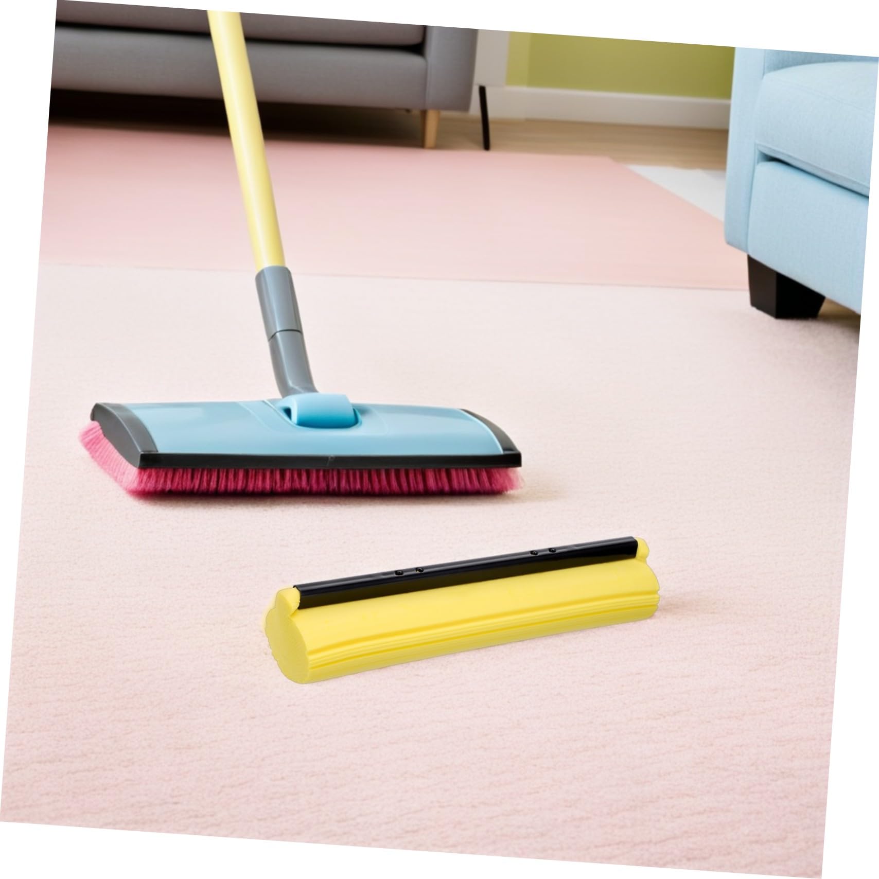 PRETYZOOM 8 Piezas Unidades Cabezales de Recambio para Fregona Pva Cabezal Absorbente y Resistente para Limpieza Cocina Baño Garaje y Jardín Compatible Universalmente
