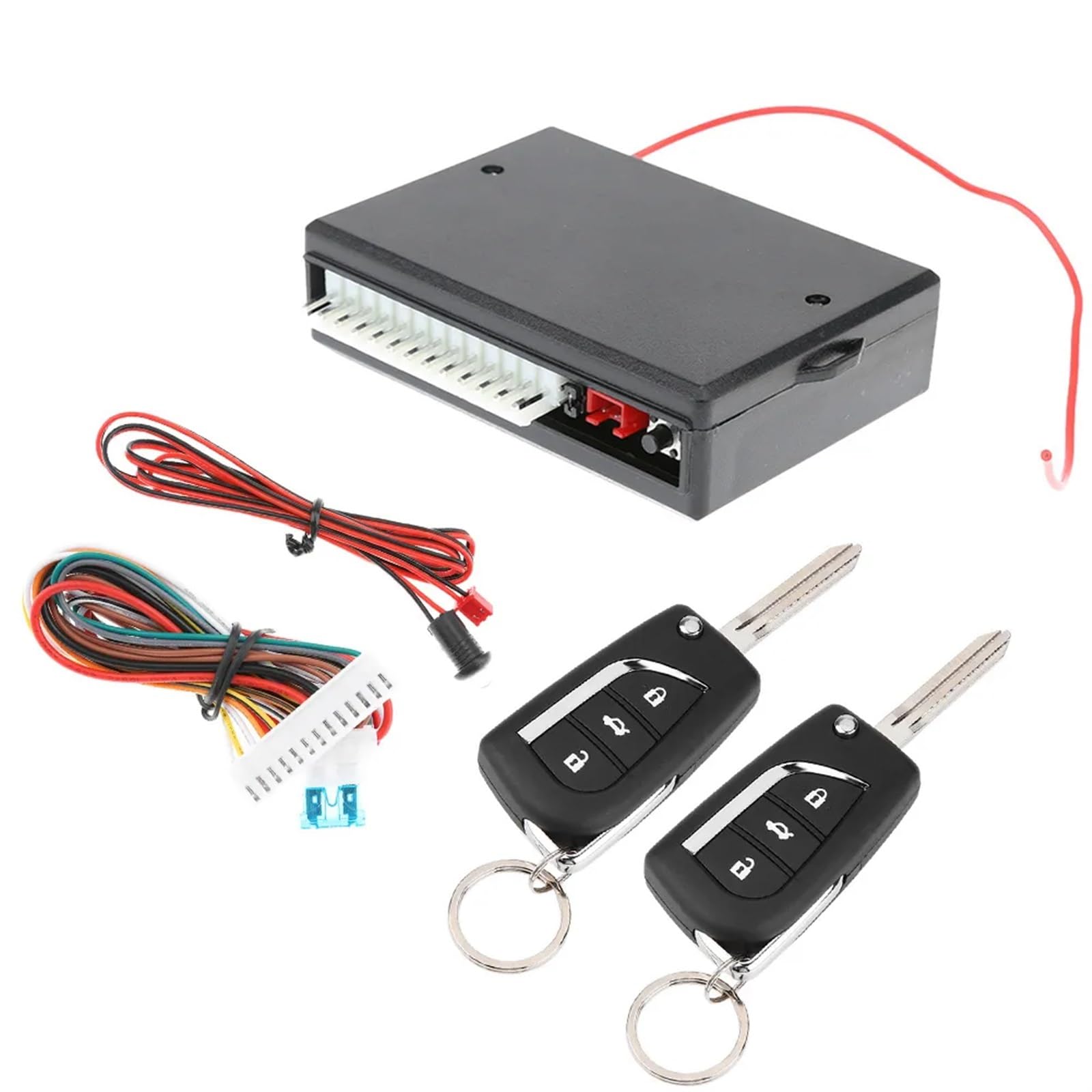 Sistema Alarma Antirrobo Coche Universal Car Auto Central Door Lock Sistema de Entrada sin Llave Control Remoto Alarma Kit Bloqueo Central
