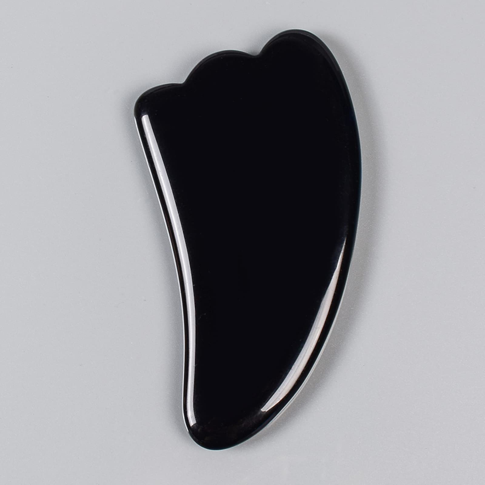 Haussammlung Schwarzer Obsidian-Werkzeug-Gesichtsroller Gua Sha-Werkzeugsätze Naturstein-Kristall- Massage, Guasha-Werkzeug