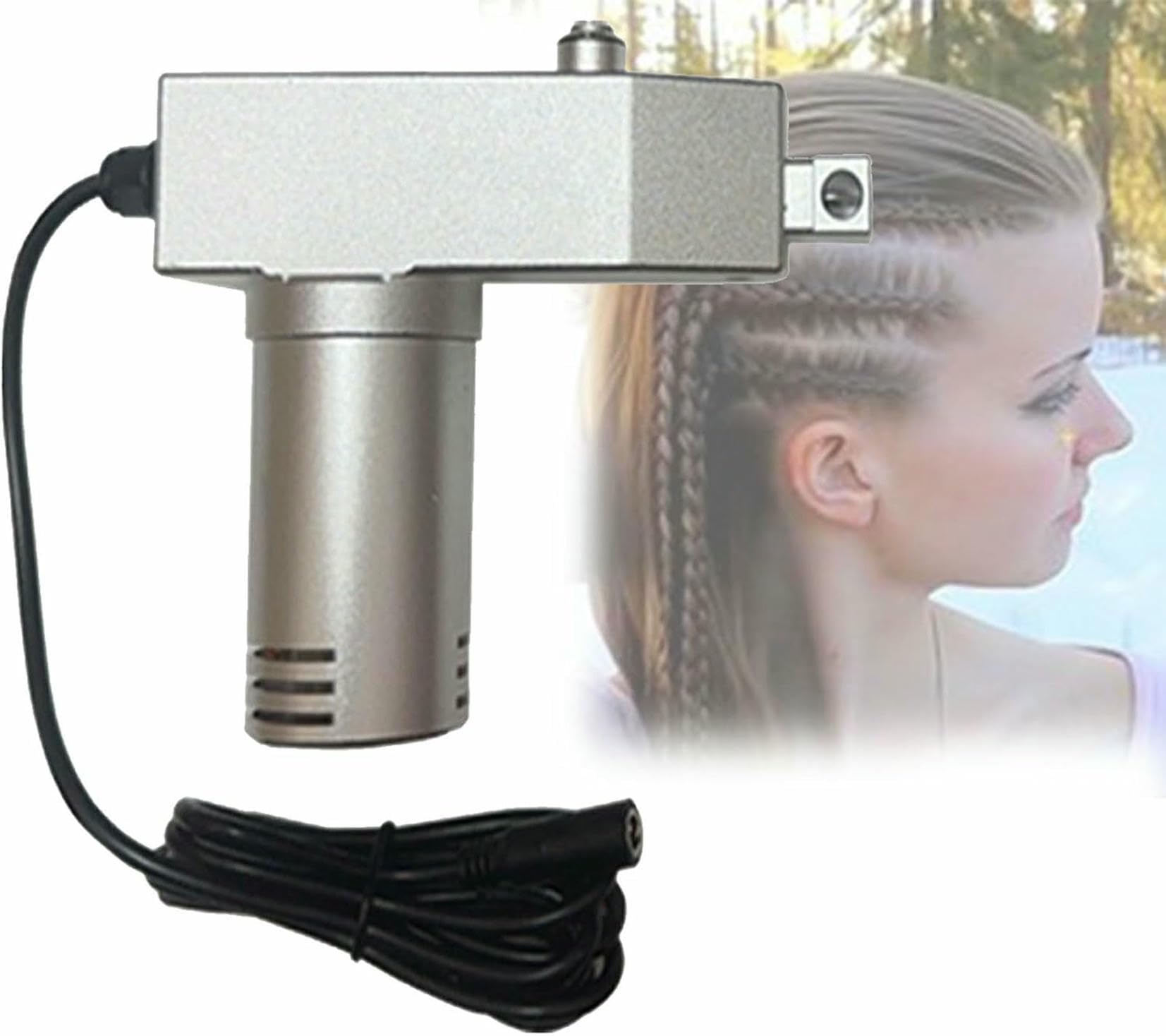 Machine de dreadlock électrique avec 3 têtes de remplacement pour les salons de coiffure