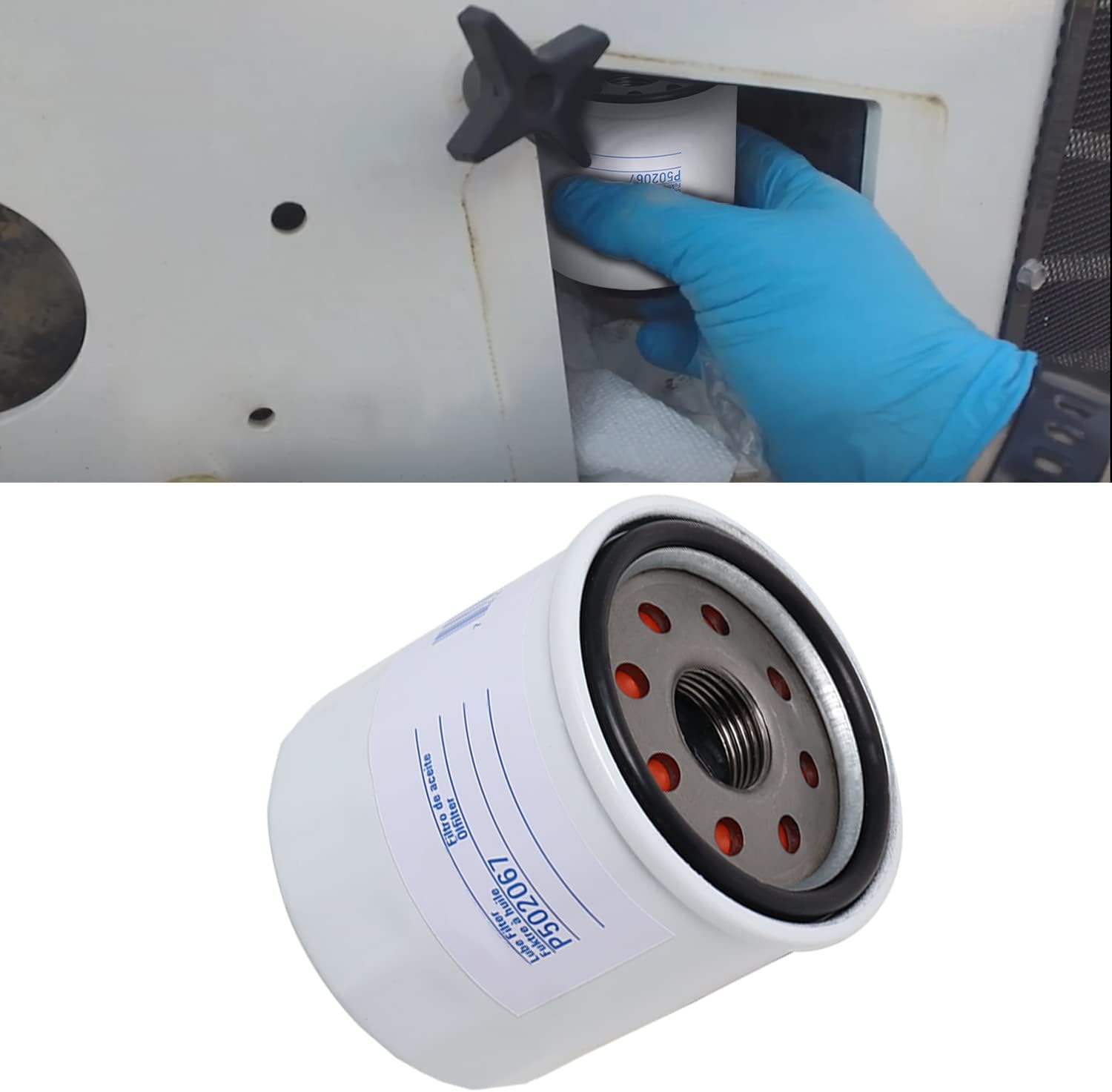 Filter Service Kit 6687262 6687263 6677652 6671057 6667352 Compatible with Bobcat Mini Track Loader MT52 MT55 MT85 MT100, Air Hydraulic Oil Lube Fuel Filter Water Separator Set 5PCS