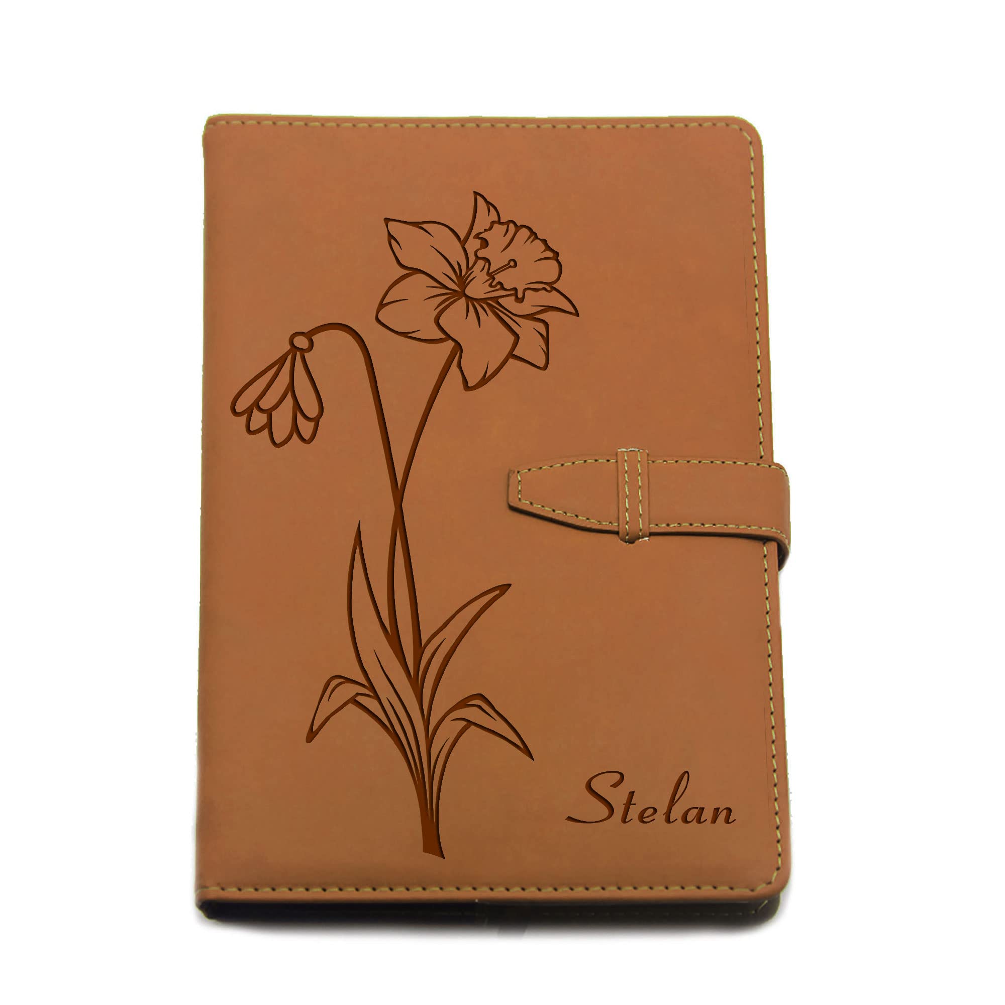 Personalised Journal Notebook Gifts for Women Men Diary Notebook Diary Business Diary Note Book Custom Gift for Him Her A5 PU Leather Notebook Stationary Gifts for Birthday Christmas(Brown Design 2)