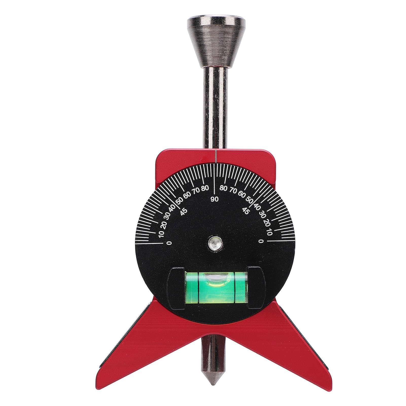 Pipe Center Finder,Y Shaped Magnetic Pipe Marker Tool with Adjustable Scale Bubble Level Protractor,Magnetic Center Finder for Professionals,Pipe Center Finder