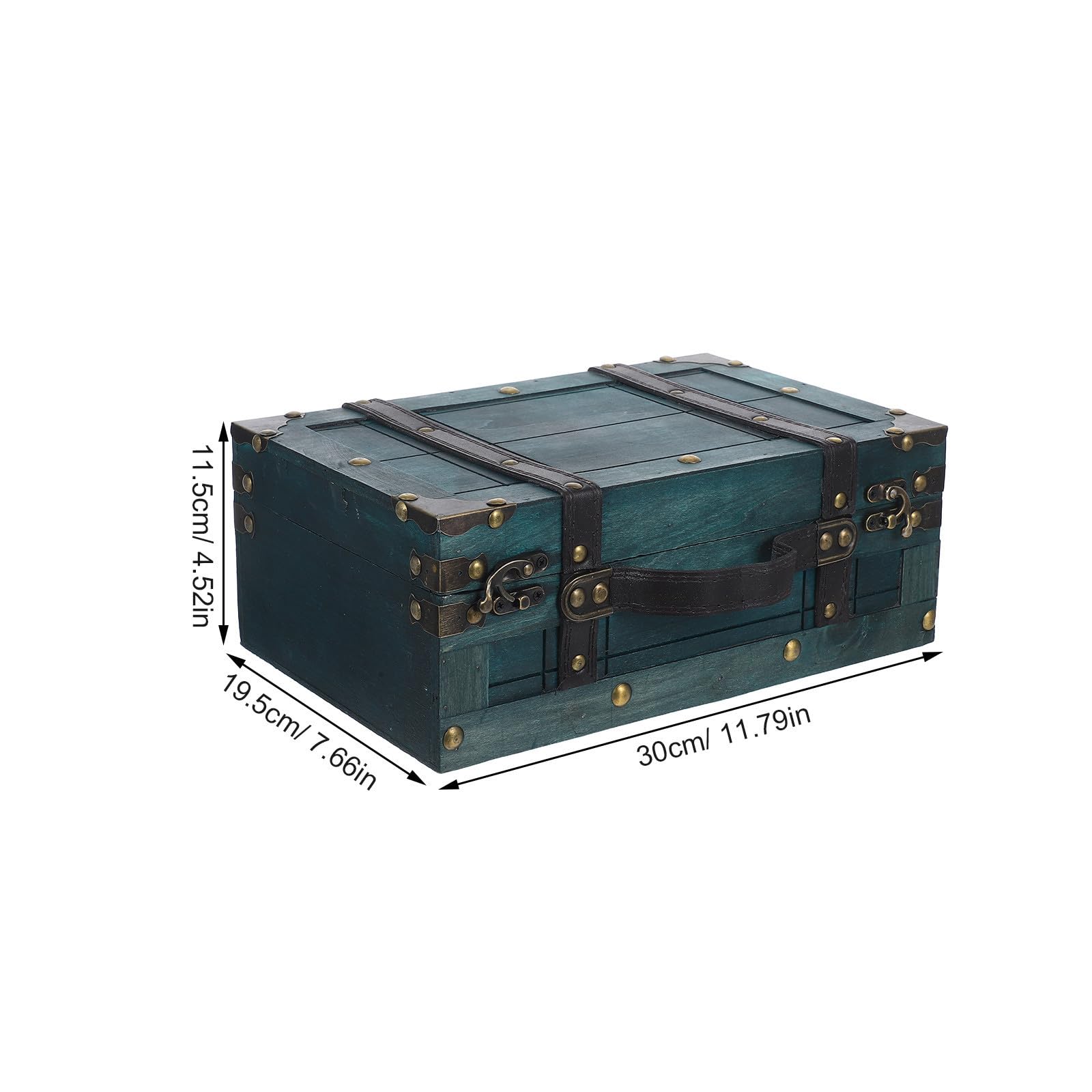 TOYANDONA Caja de Recuerdos Retro Vintage de Madera, Portátil y Artística