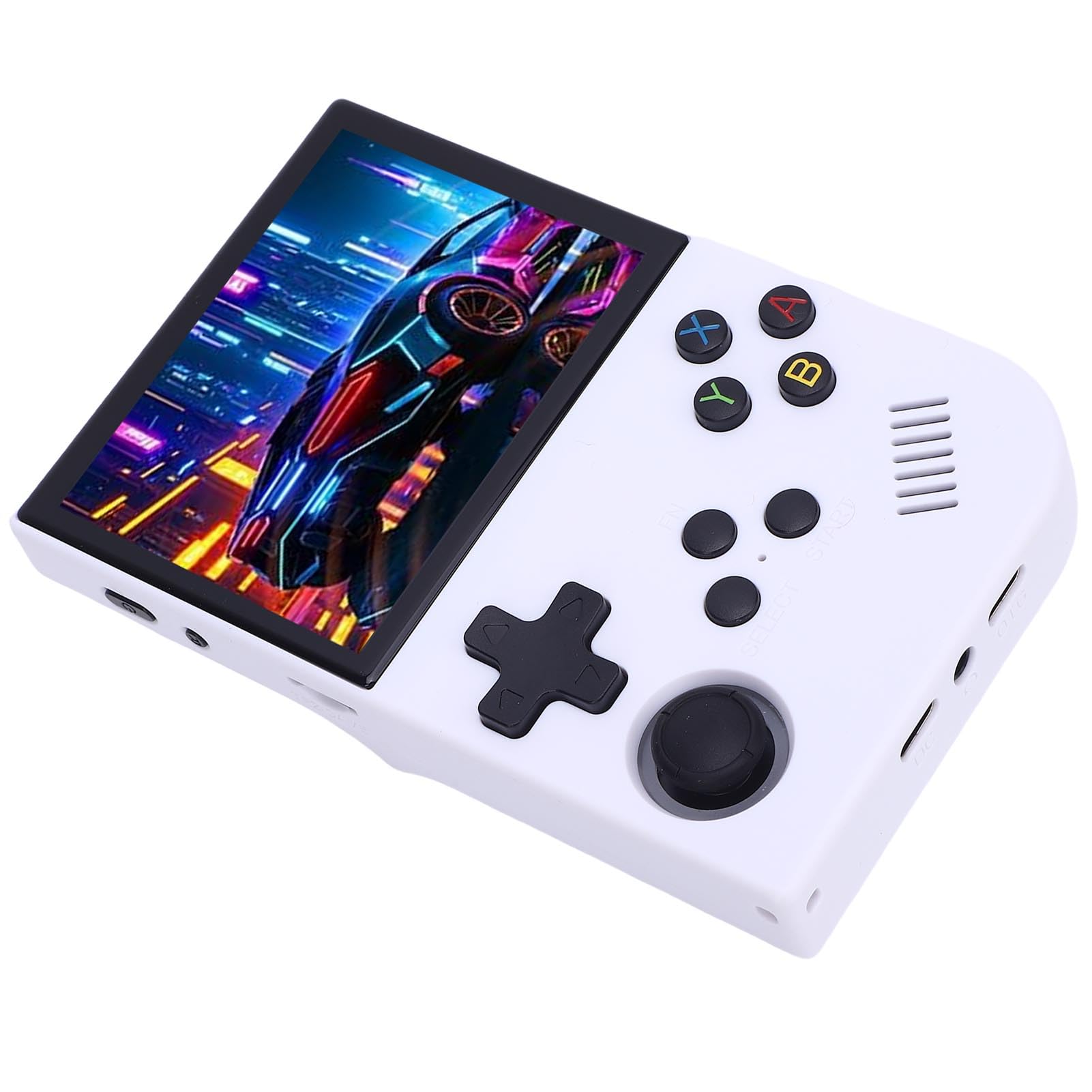 Konsola Gier Retro, Przenośna Ręczna Konsola do Gry z Układem Gier RK3326, Ekranem 3,5 -calowym, Ergonomicznym Joystick i baterią 3500 MAh na 2D i Kilka 3D (64G)