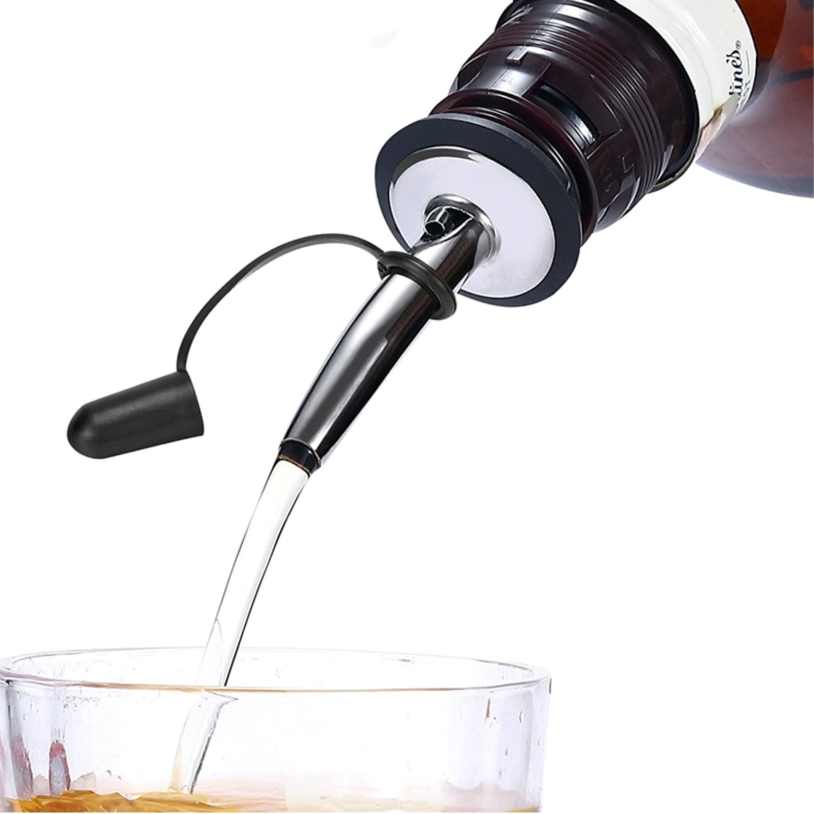 4 Versatori Per Olio E Liquori In Acciaio Inox – Con Tappo Antipolvere – A Prova Di Perdite