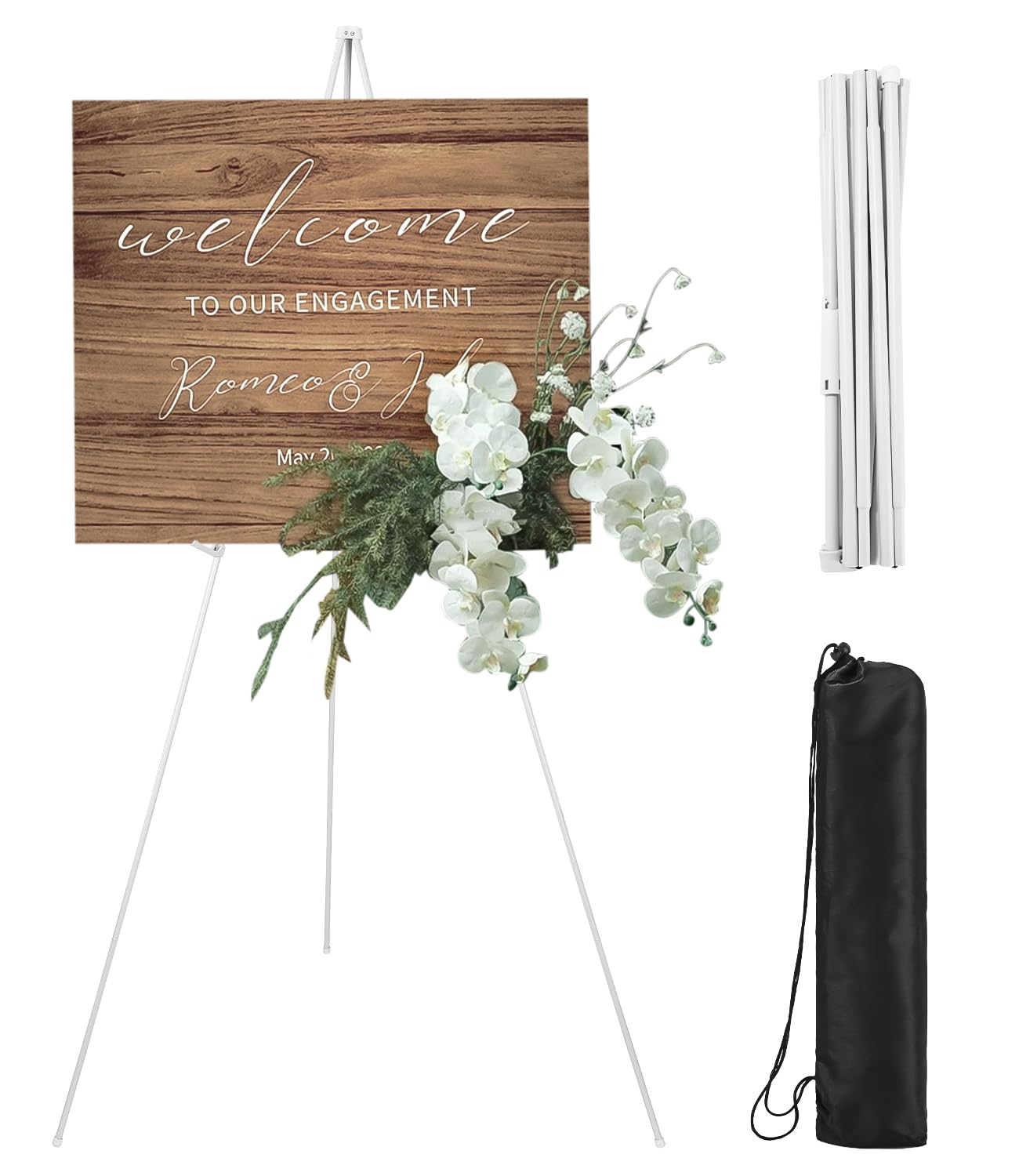 chevalet métal pliable 160cm mariage
