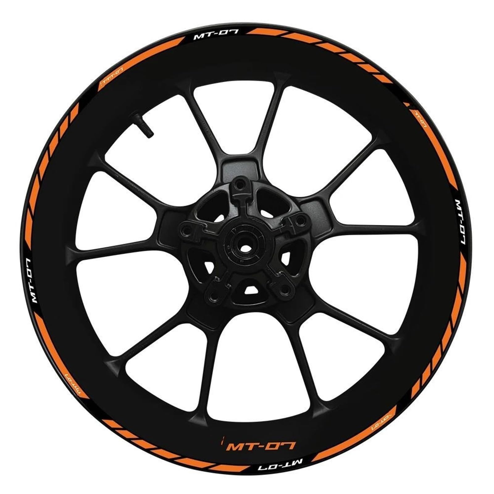 Inner and Outer Rim Reflective Waterproof Sticker 2022 for Yamaha MT-07 Wheel Hub Decal Decoration MT07 Set MT 07(Color8)
