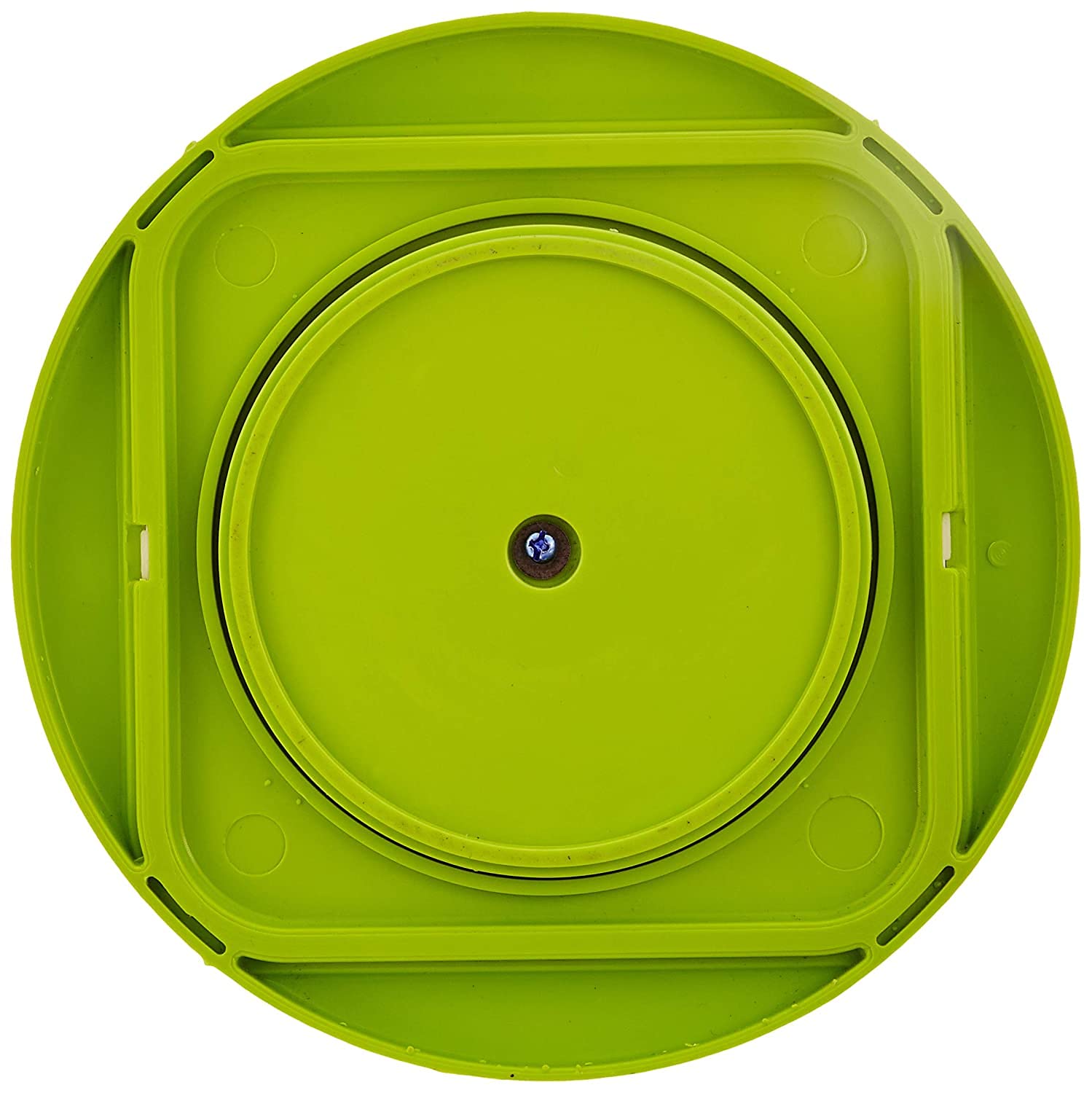 Amazon Brand - Solimo Revolving Spice Rack Set | 16 pieces | Plastic | Tiered Shelf | Tabletop | Green 3