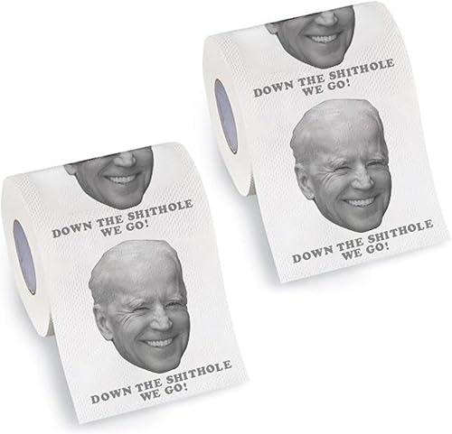 Papel higiénico divertido  Joe Biden SH We Go  Paquete de 2