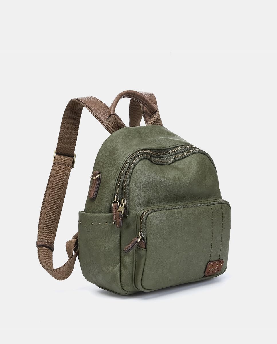 Abbacino Mochila en materiales reciclados verde Verdes