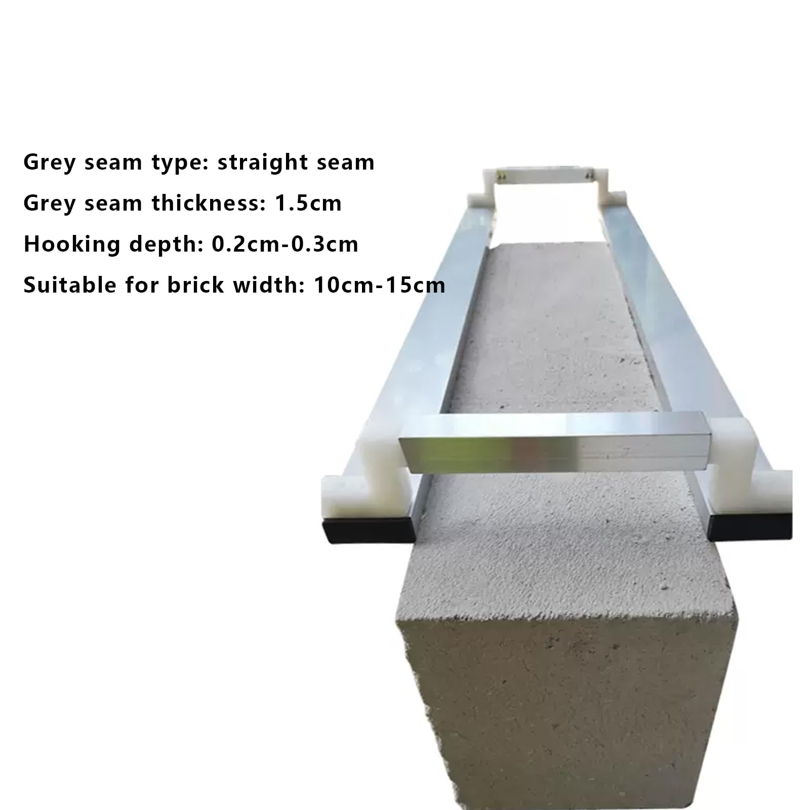 Cazzuola per La Finitura del Calcestruzzo Strumento per La Posa Rapida del Cemento per Pareti di Larghezza 10cm-22cm(Size:Width 10-15 cm,Color:Slurry Thickness 1.5cm)