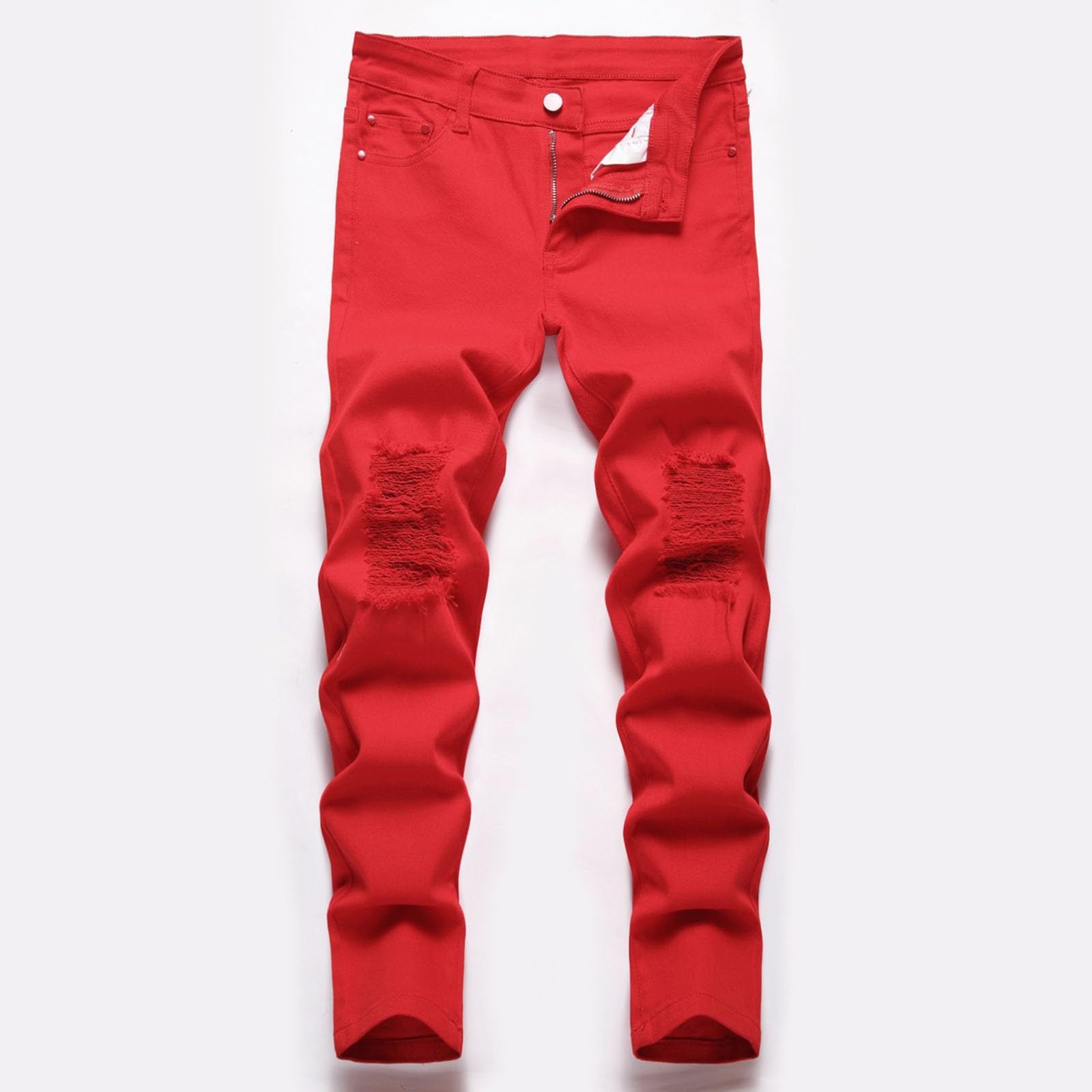 Vaqueros Niño 3-16 Años Slim Fit Rotos Pantalon Vaquero Adolescentes Chico con Goma Cintura Moda Hip Hop Streetwear Jeans Pantalones Vaqueros de Trabajo Denim Stretch Primavera 2026