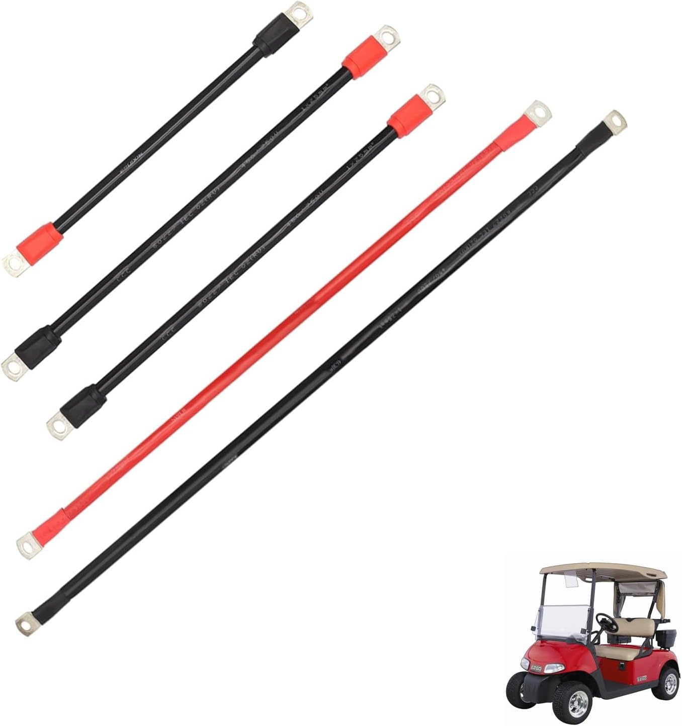 DRIVE UP Golf Cart Battery Cables Wiring Kit for EZGO RXV Models 2 Gauge Battery Wires