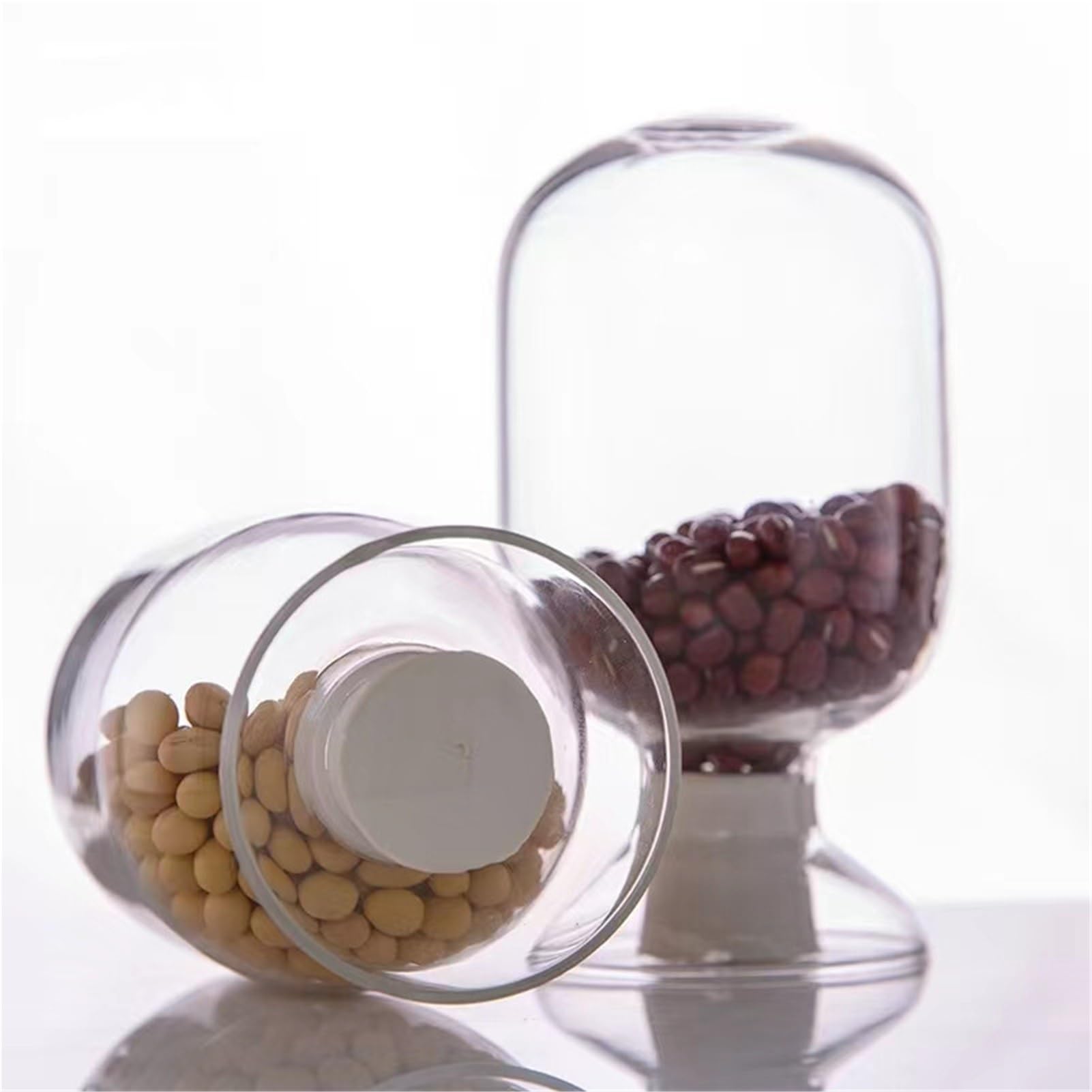 Matraccio Erlenmeyer graduato in borosilicato, 1 Bottiglia di Vetro for Campioni di Laboratorio da 125 ml, 250 ml e 500 ml, con Tappo di Gomma, Che Mostra Un Pallone Rotondo.(500ml 1pcs)
