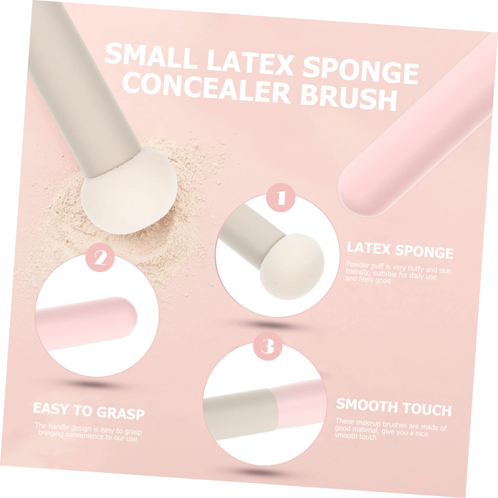 MAGICLULU 5 Set Di Correttori Kit Di Cosmetici Spugne E Pennelli Per Il Trucco Manico Per Fondotinta E 3 Pezzi*5