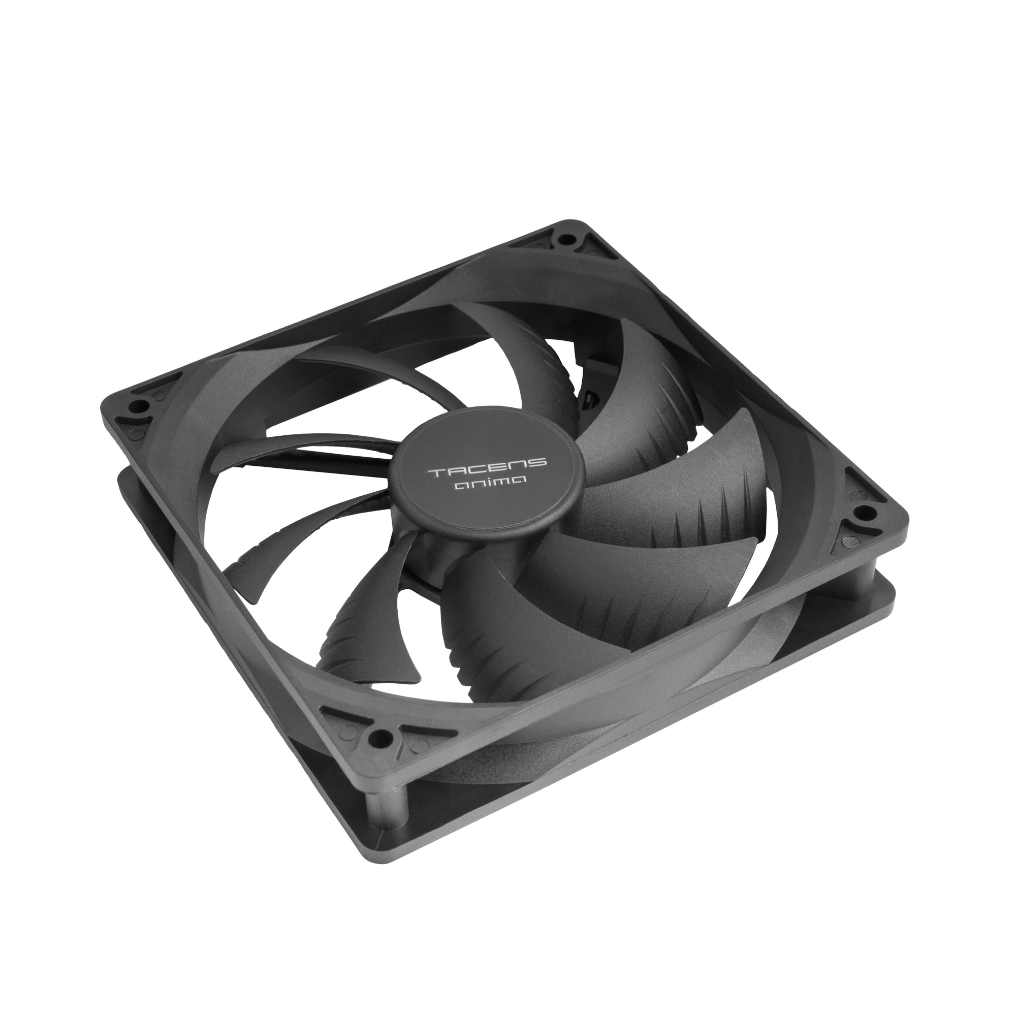Tacens Anima AF12X2, Kit 2x Ventole 120mm, Funzionamento Ultra Silenzioso, Cuscinetti FLUXUS, Flusso d’Aria Ottimizzato, Struttura Rinforzata Anti-Vibrazione, Prestazioni Termiche Efficienti, Nero