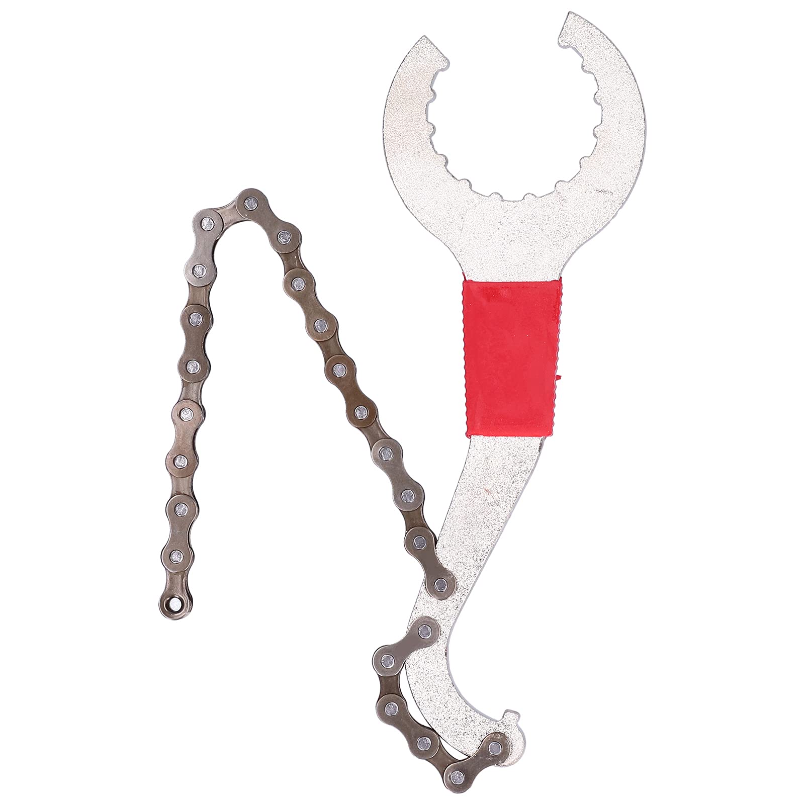 Herramienta para anillo de bloqueo de cassette, herramienta para quitar ruedas, herramienta para cadena de bicicleta, látigo de cadena, piñón, kit de reparación de bicicletas 3 en 1, herramienta par