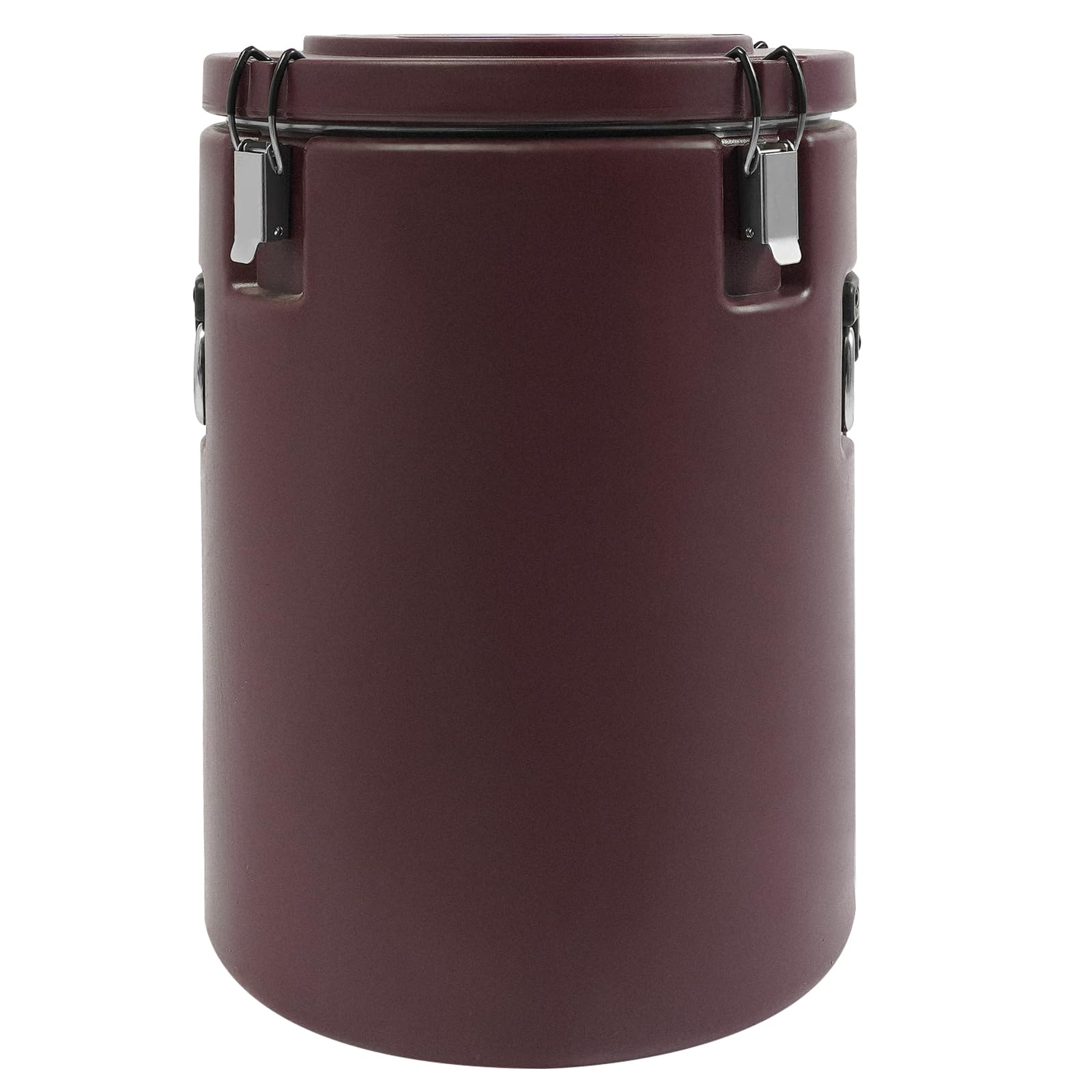 Eapmic 42.27Qt Insulated Food Container, Stainless Steel Container, 40L Commercial Soup Carrier 15 Hours Heat Preservation for Hot and Cold Food Storage Restaurant Canteen Home Lunch Use (Brown, 40L)