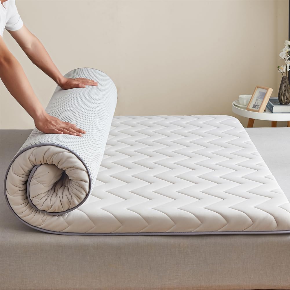 Materasso futon giapponese, materassino pieghevole per viaggi/Tatami/Campeggio/Pavimenti, materasso pieghevole portatile per dormitorio, materasso pieghevole, per pavimenti, letto per ospiti