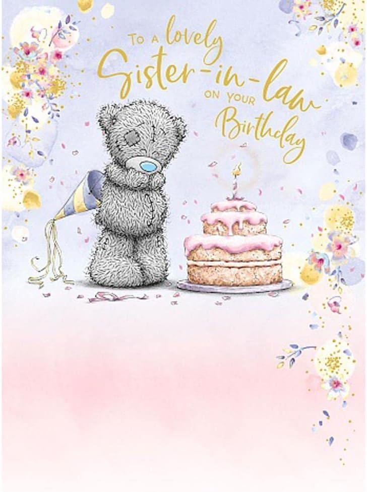 Beautiful Gold Heart Birthday Card For Sister-In-Law - You're The
