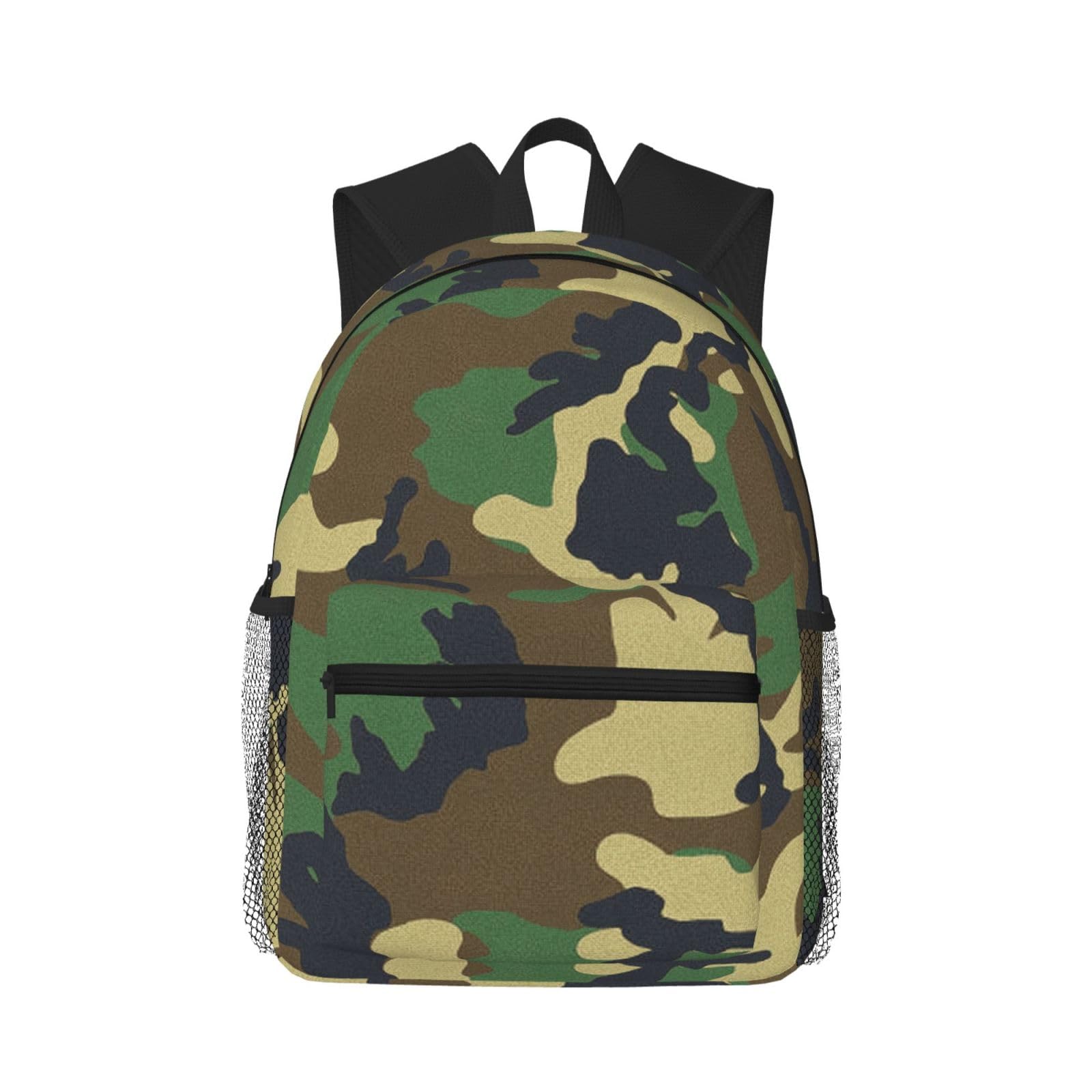 Sac à dos imprimé camouflage vert léger pour éviter la fatigue du dos - 8