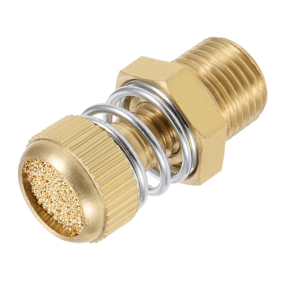 Silenziatore scarico aria regolabile pneumatico rame 1/8 BSPT 5 pezzi