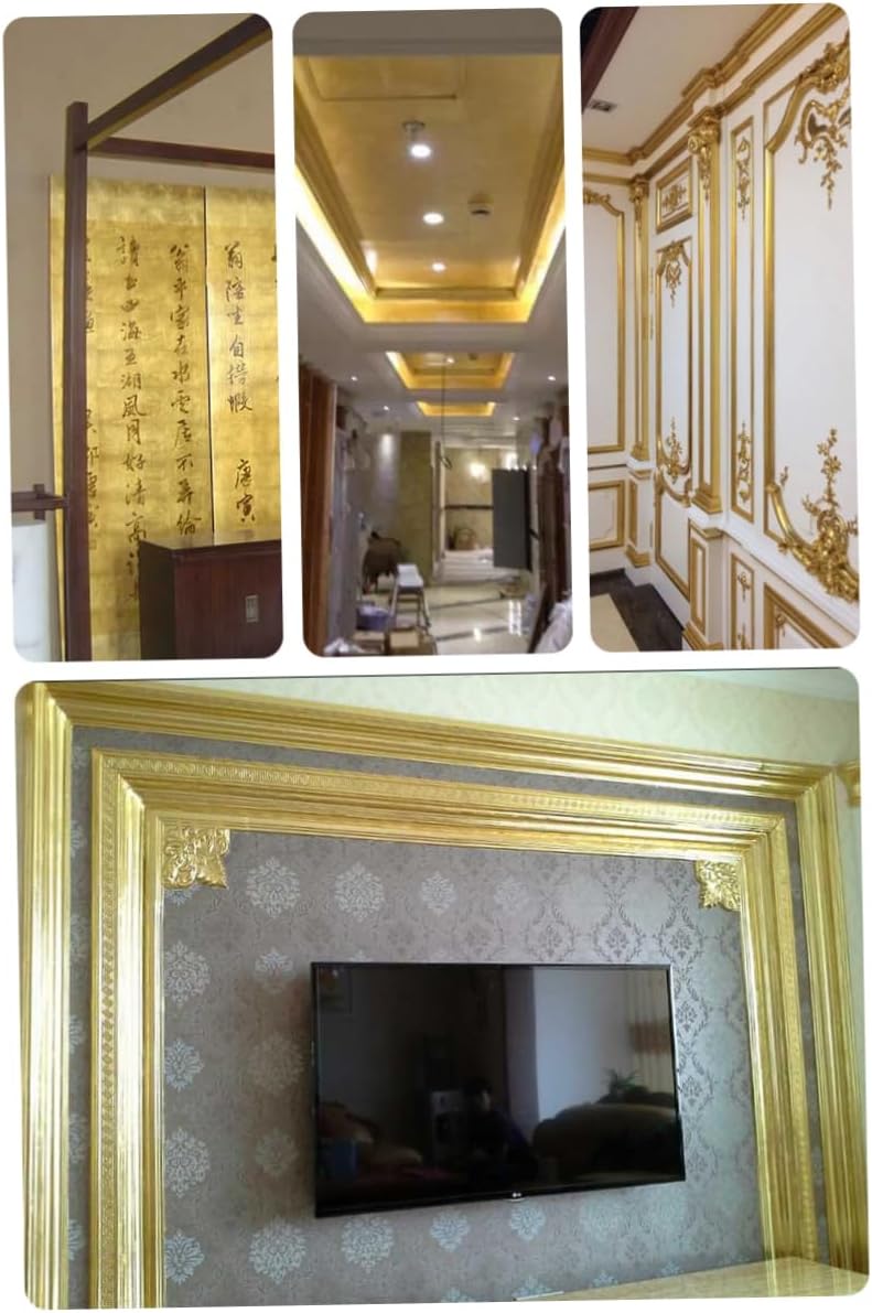 FONDOTIN 100Sheets for Art Crafts Gilding Decoration Framing and Interior Design for Creative Projects and Home Restoration
