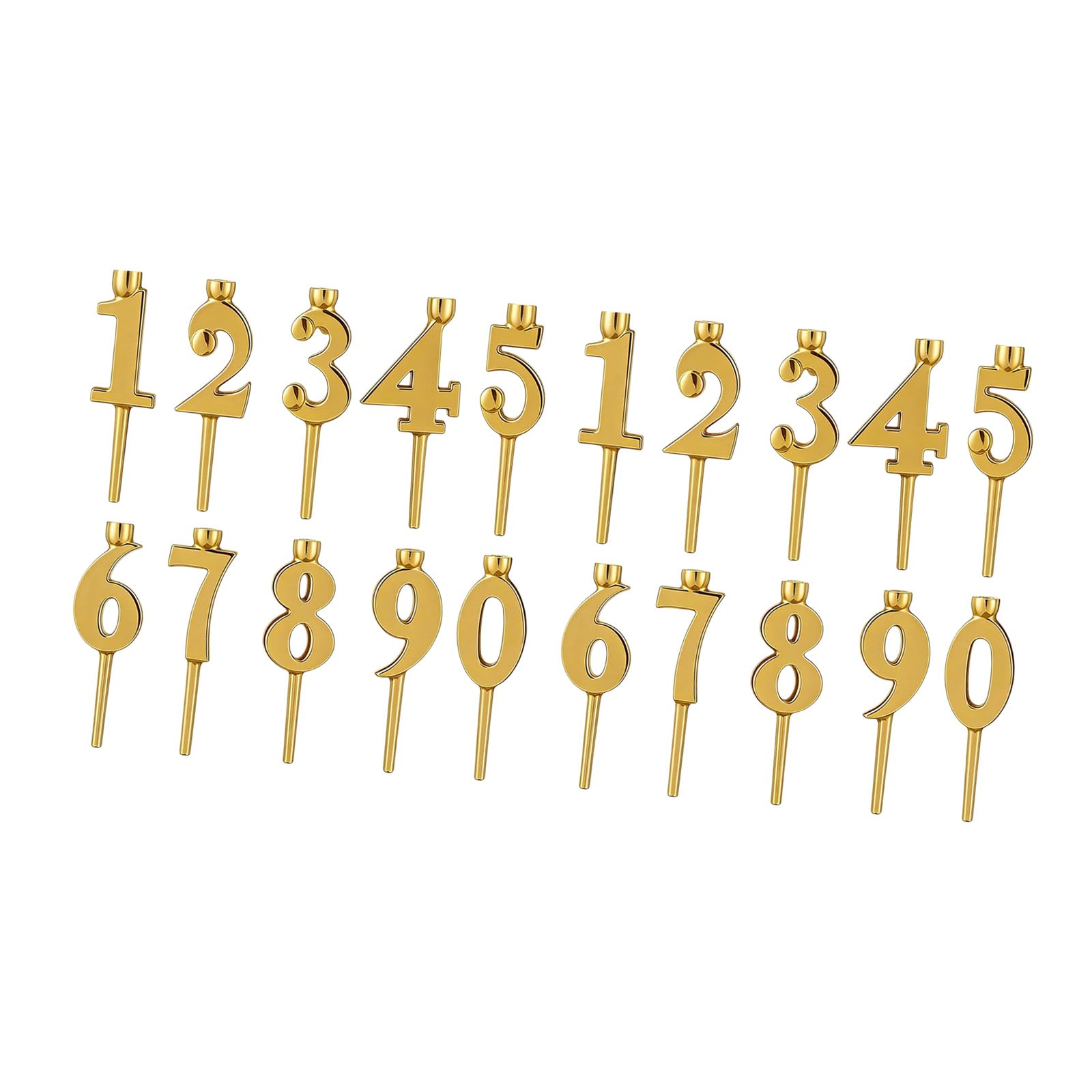 LUCKGONI Number Cake Decoration Set For Birthdays Anniversaries And Important Dates Digital Birthday Cake Candle Holder