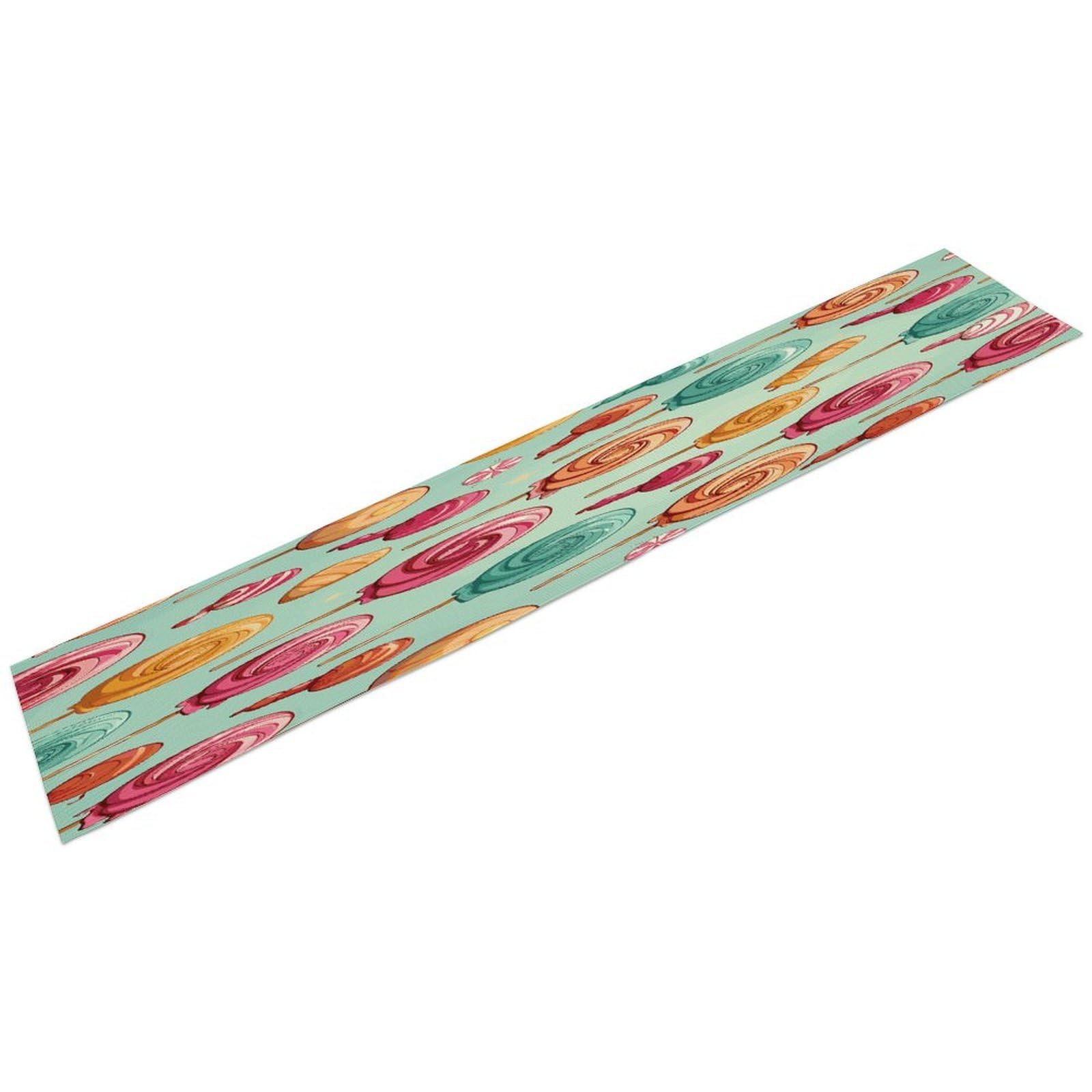 Candy Table Runner Personality Patterned Linen Table Runner Wrinkle Resistant Tablemat Country Rustic Farmhouse Tables Runners Kitchen Dining Table Decoration