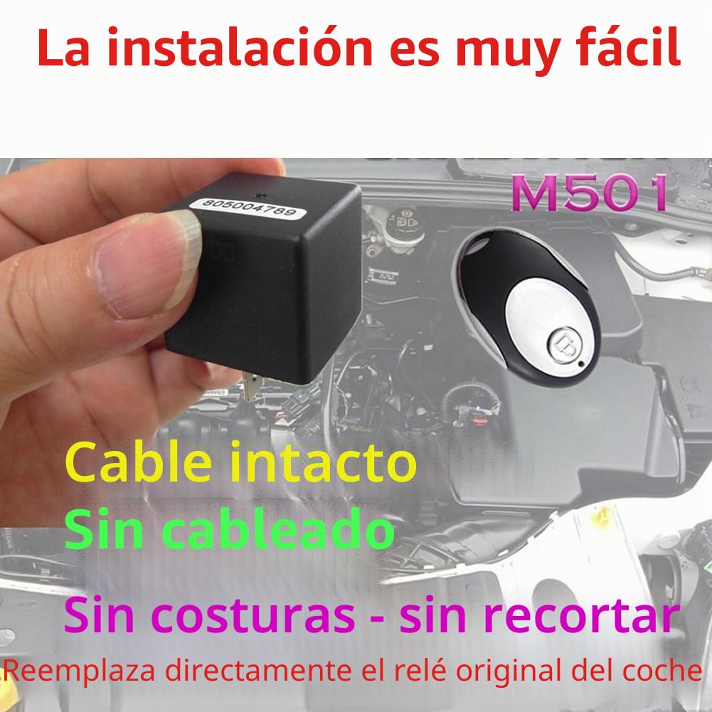 Inmovilizador Inalámbrico de 12 V para Motor de Coche, Antirrobo de Seguridad Inteligente, Dispositivo con Forma de Relé Reemplazable