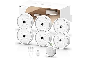 Under Cabinet Lights Motion Sensor, Sleek & Dimmable Rechargeable LED Lights for...