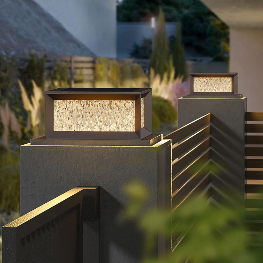 Farolas Exteriores, Tapas para farolas Exteriores de 11,42 Pulgadas, iluminación LED para farolas Exteriores y Luces de terraza.