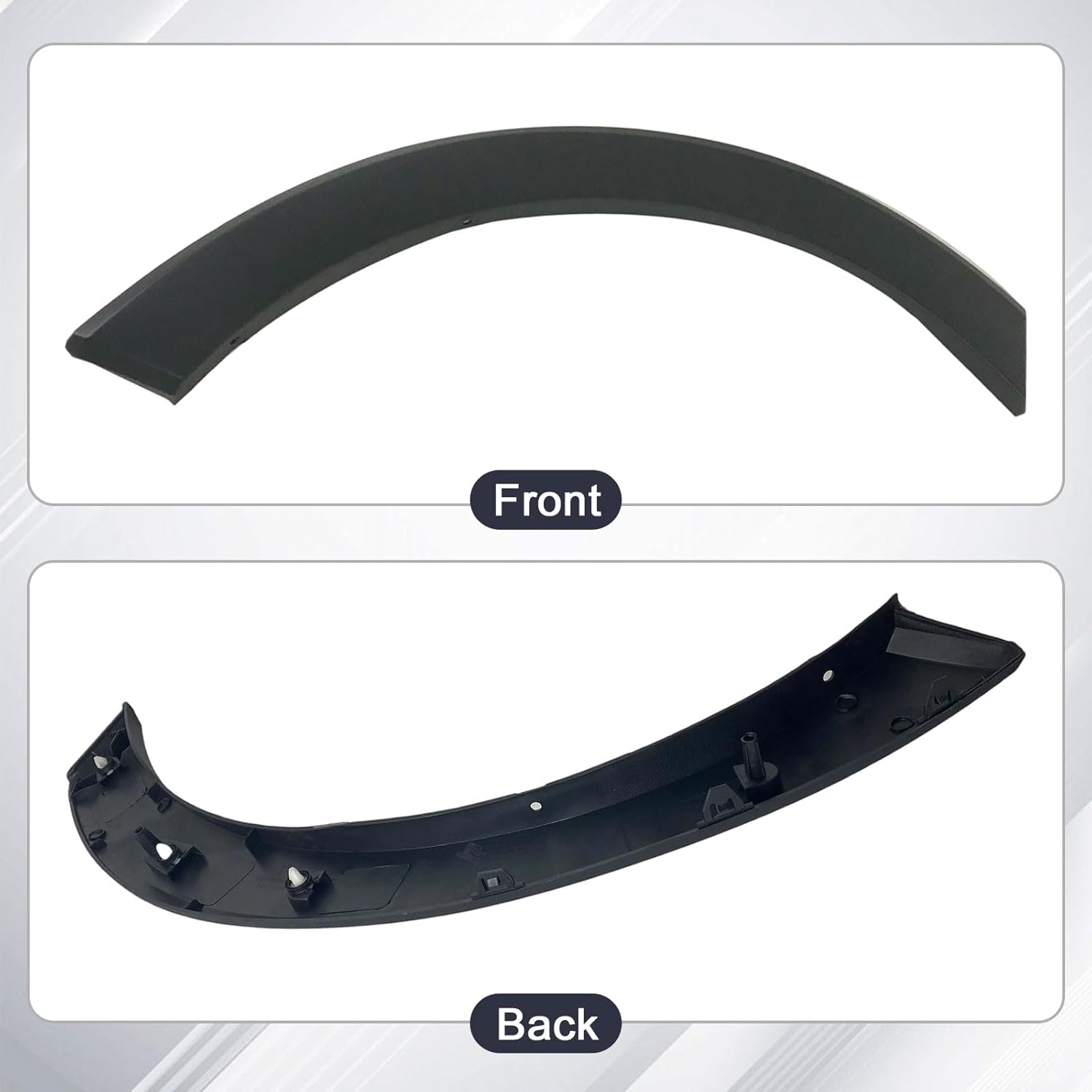 Front Door Wheel Arch Opening Deflector Protective Panel Cover Fender Flare Molding Panel Trim Black fits for Ford Transit-150 Transit-250 Transit-350 2015 2016 2017 2018 2019