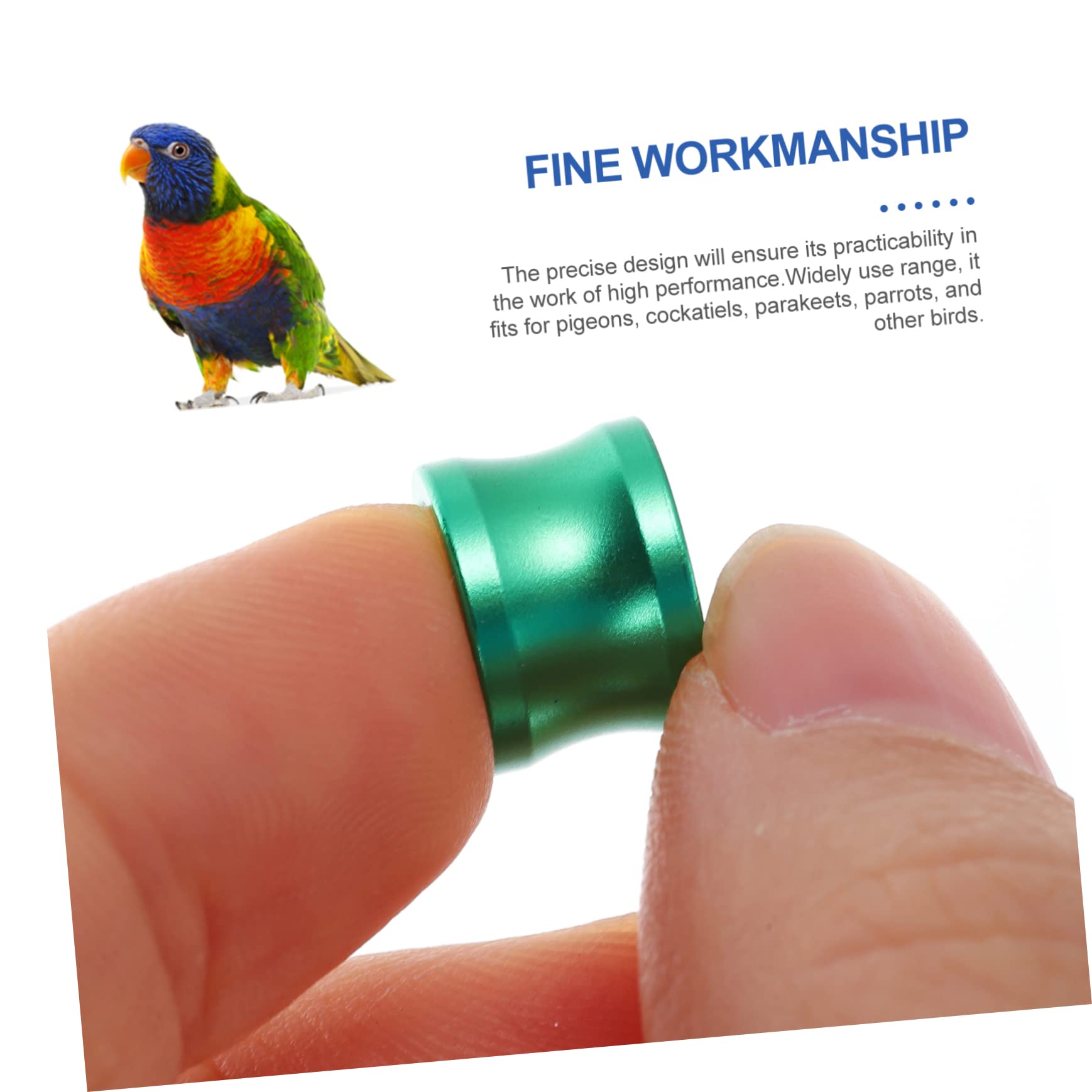BESPORTBLE 100piezas Anillas De Identificación para Palomas Anillos De para Aves Suministros para Distinción De Aves Domésticas