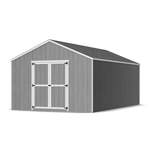 Little Cottage Co. 12x20 Value Gable Shed, Outdoor Wood Storage