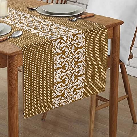LEKOCH Disposable Brown Airlaid Paper Table Runners Roll Table Placemats Line Feel for Dining Table Mats Length Adjustable( 40*1.2M *20 Pack ) Cover