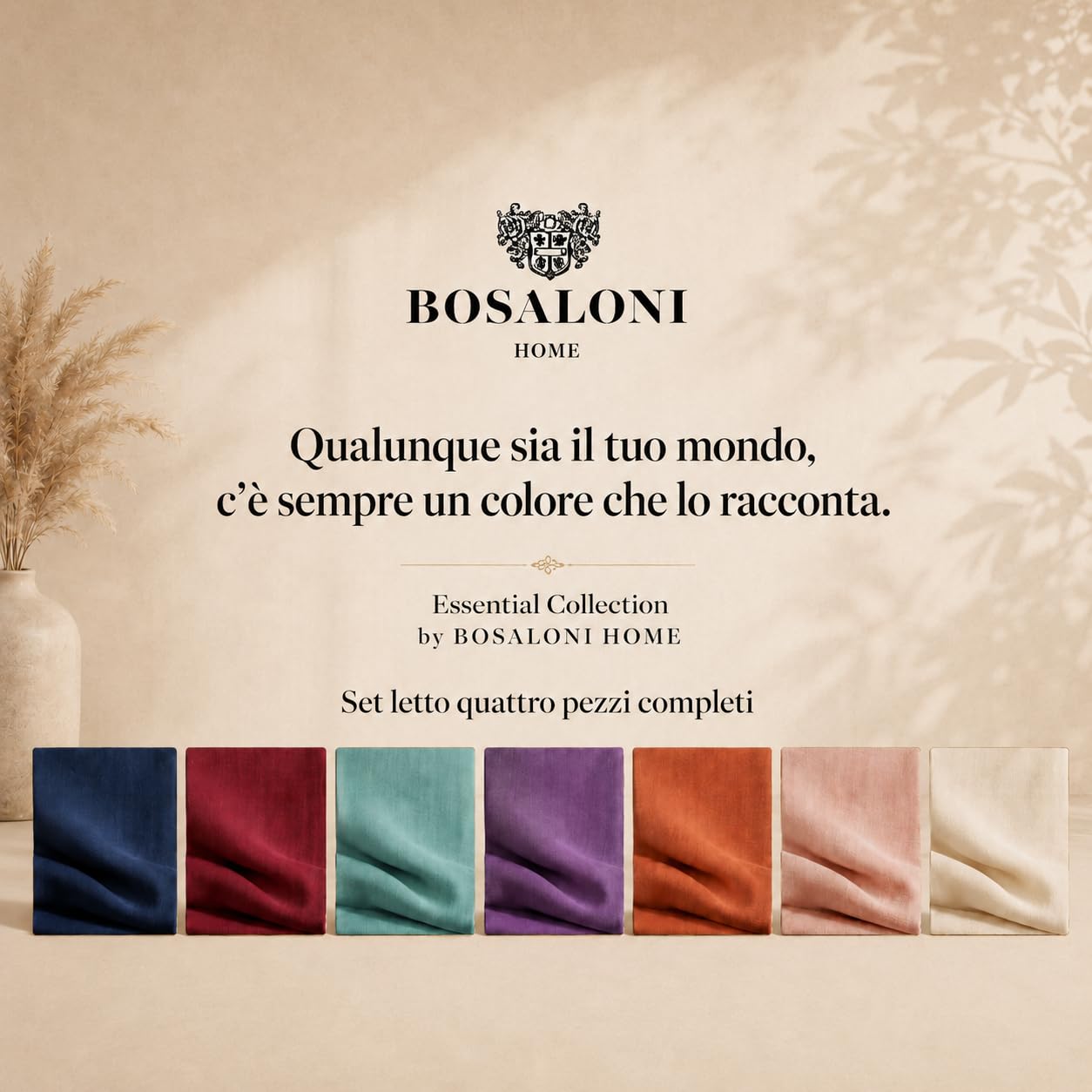 BOSALONI HOME Essential Collection komplet pościeli dwuosobowej 220 x 230 cm, prześcieradło z gumką 160 x 200 + 35 cm i 2 poszewki na poduszki 50 x 80 cm, elegancki zestaw pościeli z miękkiej