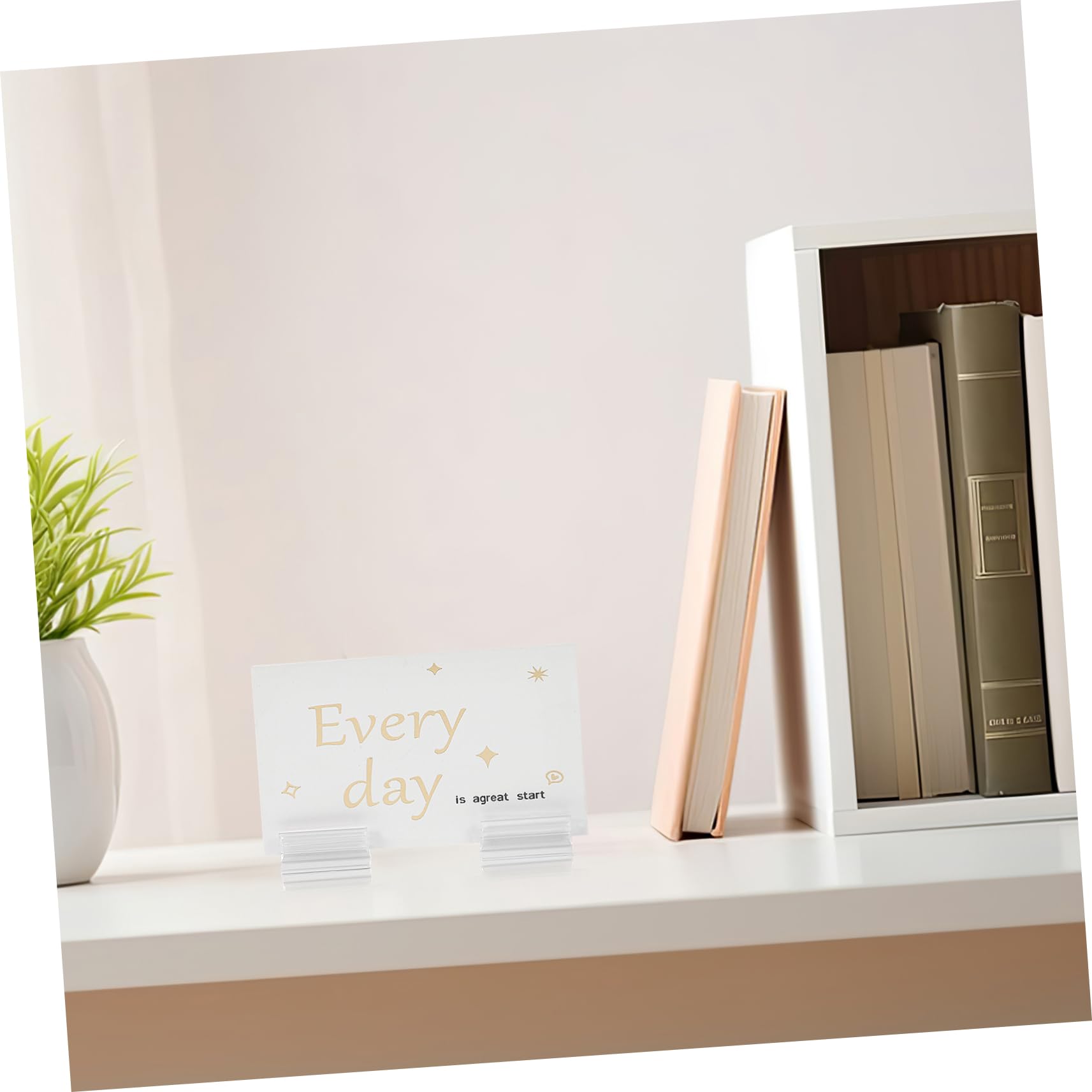 OSALADI 4 Ensembles Porte Étiquettes Transparent Lot De Clips Affichage Pour Signe De Marchandise Support Compact Pour Supermarchés Et Commerces 50 Pièces * 4