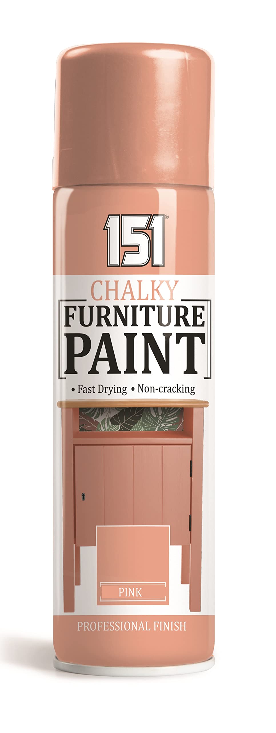 SuperGift.com Chalk Finish 400ml Multipurpose Aerosol Spray Paint Can For All Purpose (Oriental Pink)